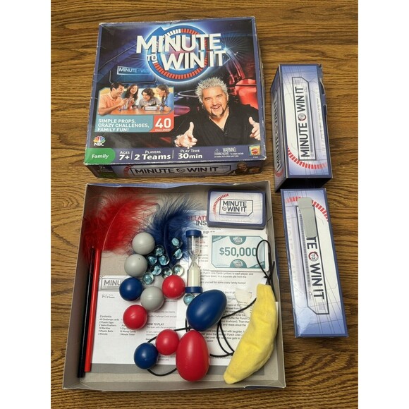 Minute To Win It Mattel Family Board Game CBS 2011 - Picture 12 of 14